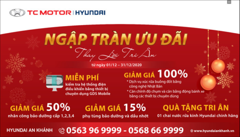 ưu đãi ngập tràn từ hyundai An Khánh